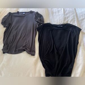 Super soft Black and Gray dressy T-Shirts